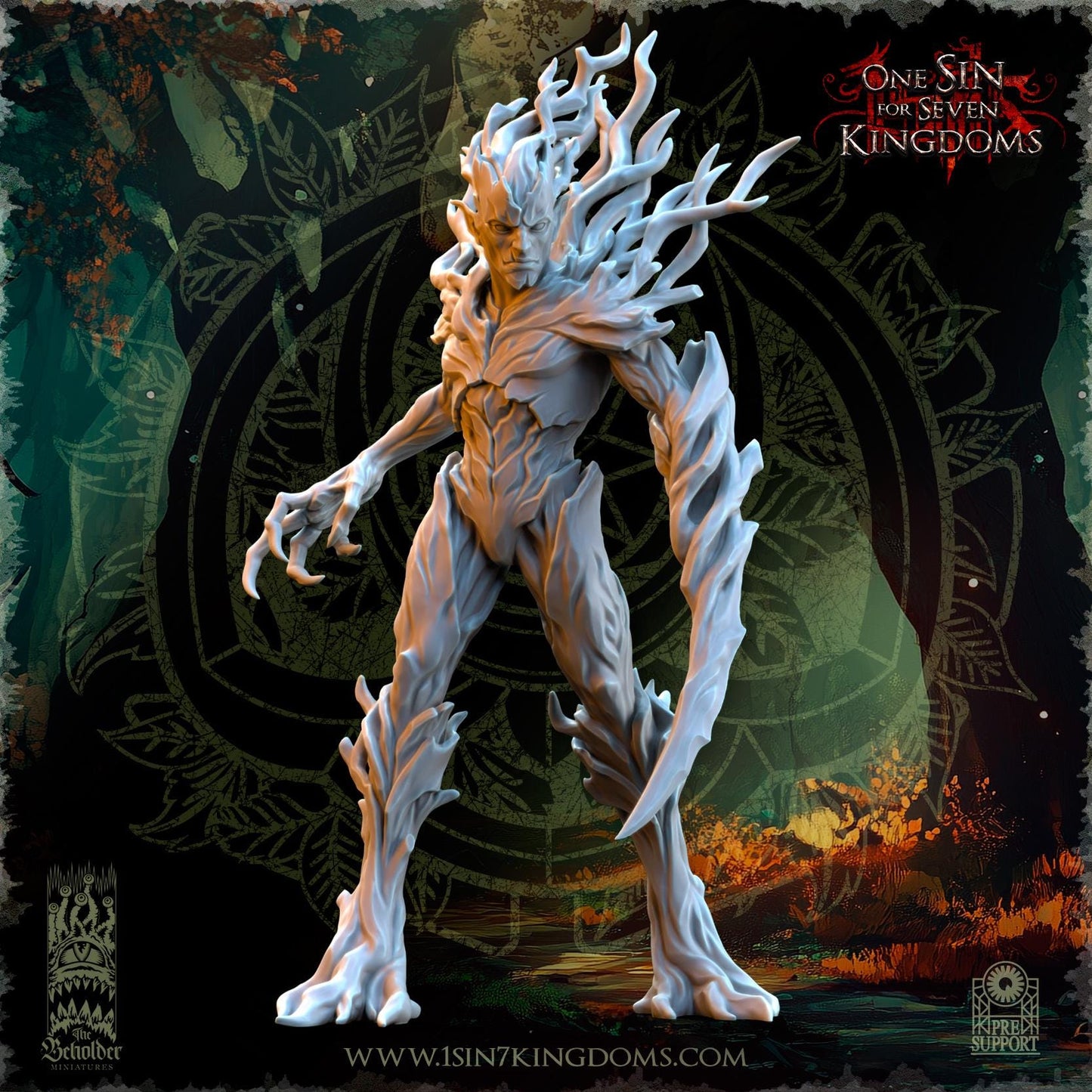 Evergreen Druades unit | The Beholder Miniatures | Compatible with D&D/AoS | Fantasy | Tabletop RPG