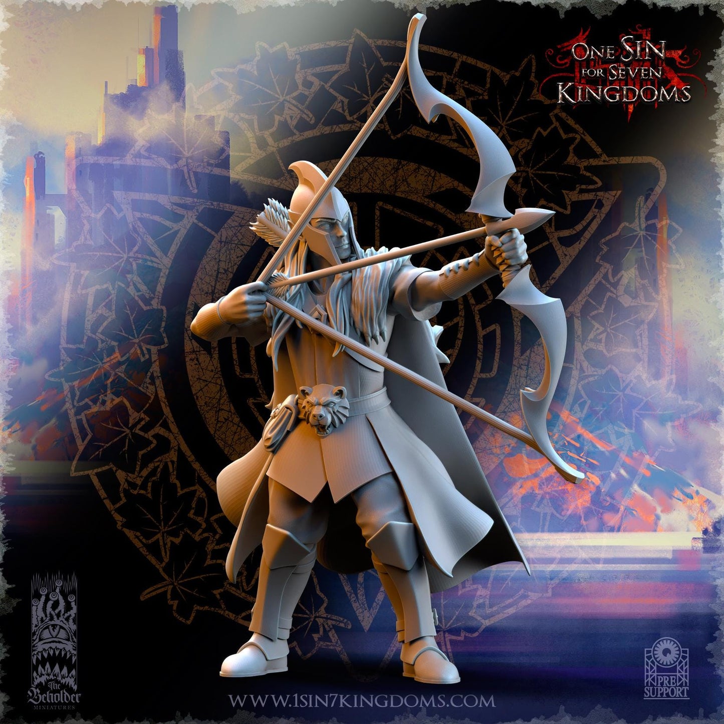 Silvermoor Elves Woodmen Unit | The Beholder Miniatures | Compatible with D&D/AoS | Fantasy | Tabletop RPG