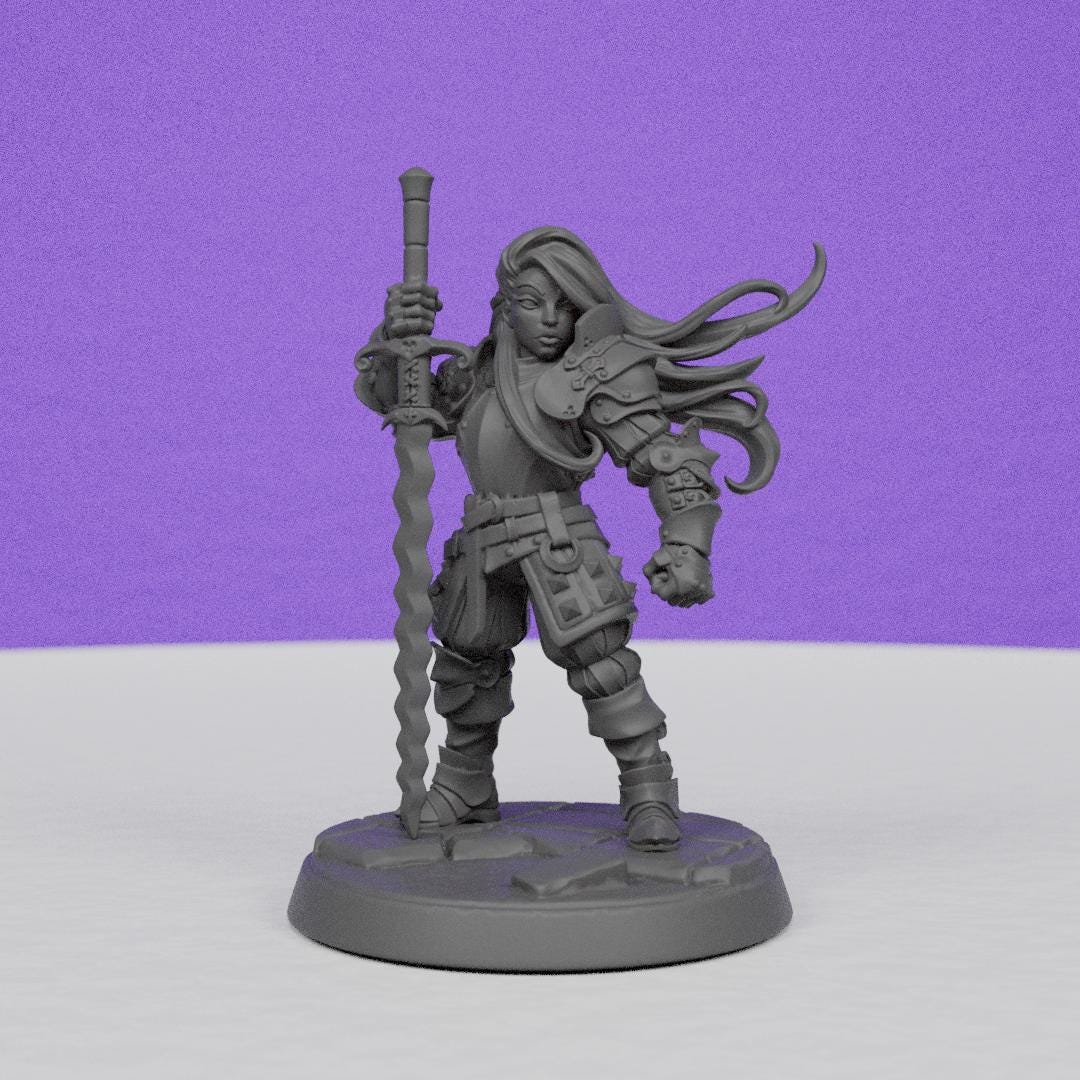 Vanguard Fighter | Artisan Guild Miniatures | Compatible with D&D/AoS | Fantasy | Tabletop RPG