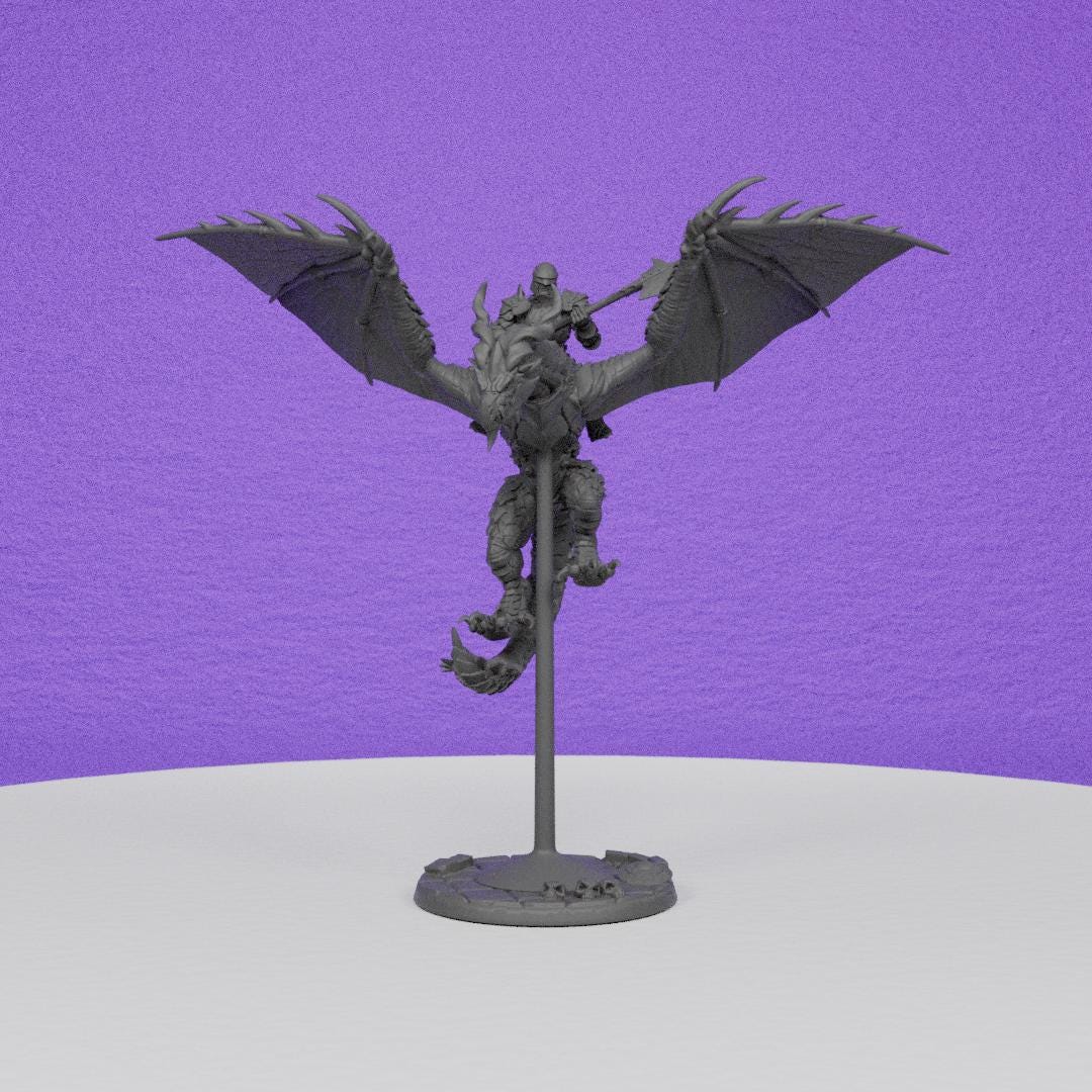 Vanguard Wyvernrider | Artisan Guild Miniatures | Compatible with D&D/AoS | Fantasy | Tabletop RPG