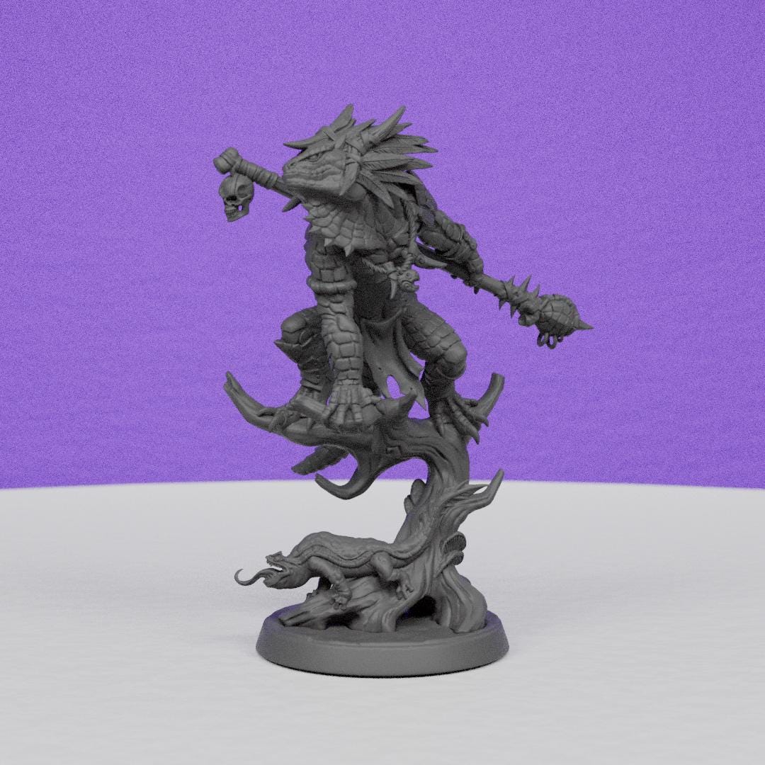 Drulsk the Mire-Speaker | Artisan Guild Miniatures | Compatible with D&D/AoS | Fantasy | Tabletop RPG