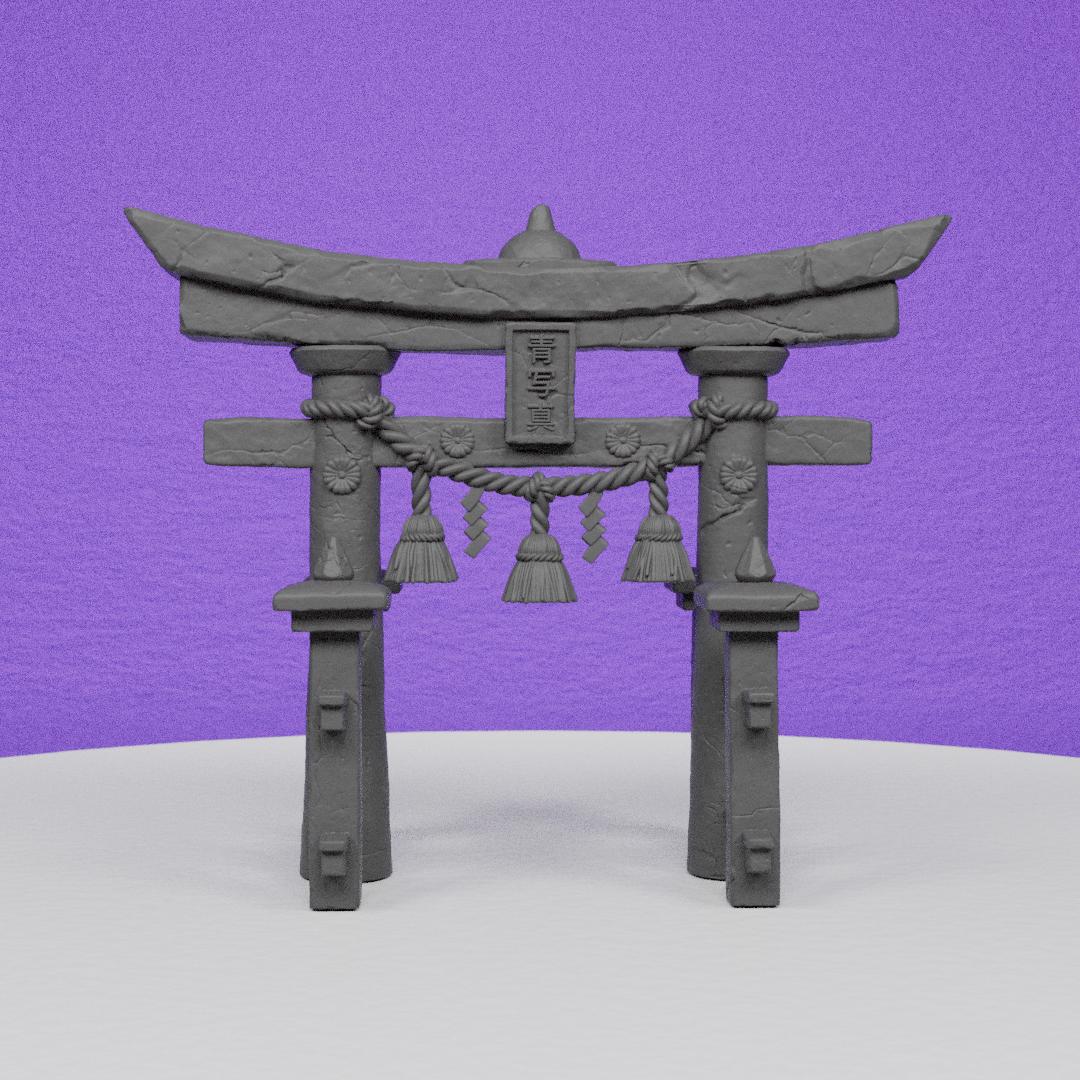 Torii Scenery | Miniatures Blueprint | Compatible with D&D/AoS | Fantasy