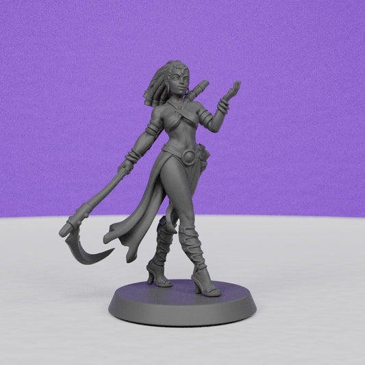 Female Human Battle Mage | Galaad Miniatures | Compatible with D&D/AoS | Fantasy | Tabletop RPG