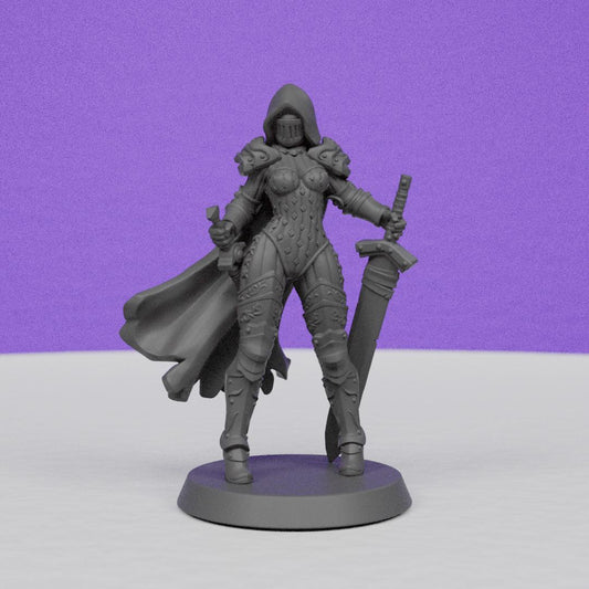 Female Queens Knights | Galaad Miniatures | Compatible with D&D/AoS | Fantasy | Tabletop RPG