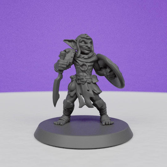 Goblin Warrior | Galaad Miniatures | Compatible with D&D/AoS | Fantasy | Tabletop RPG