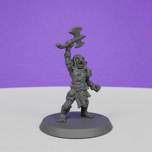 Goblin Warrior Warcry | Galaad Miniatures | Compatible with D&D/AoS | Fantasy | Tabletop RPG