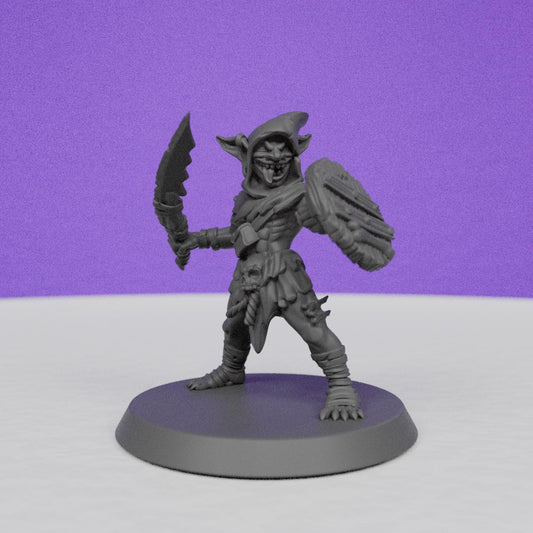 Goblin Warrior | Galaad Miniatures | Compatible with D&D/AoS | Fantasy | Tabletop RPG