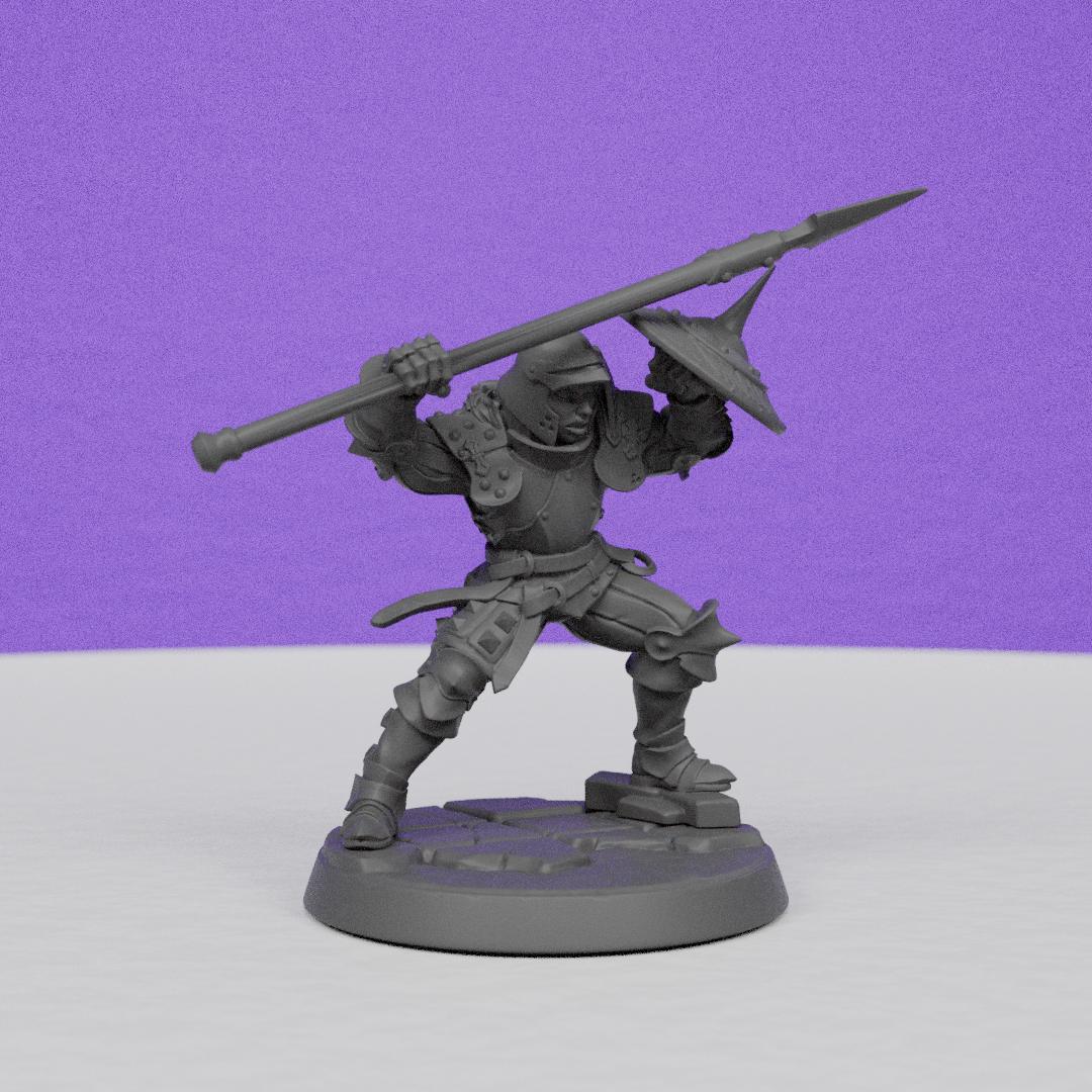 Vanguard Fighter | Artisan Guild Miniatures | Compatible with D&D/AoS | Fantasy | Tabletop RPG