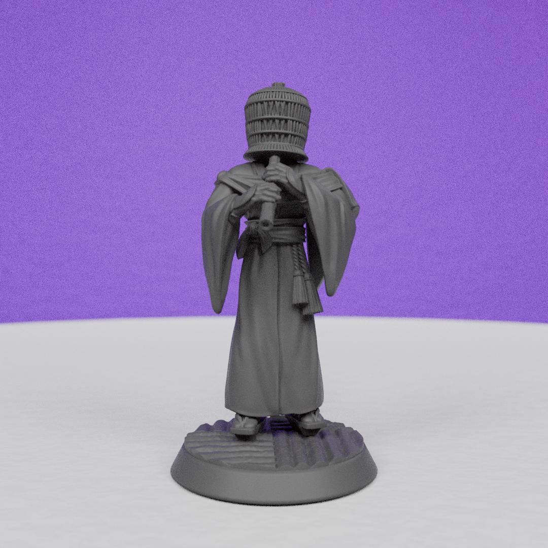 Japanese Monk | Miniatures Blueprint | Compatible with D&D/AoS | Fantasy
