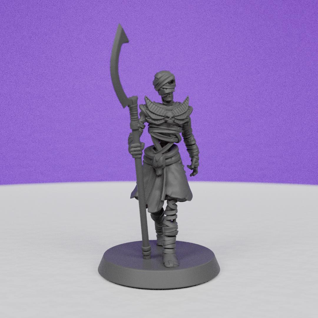 Egyptian Mummy Fighter | Galaad Miniatures | Compatible with D&D/AoS | Fantasy | Tabletop RPG