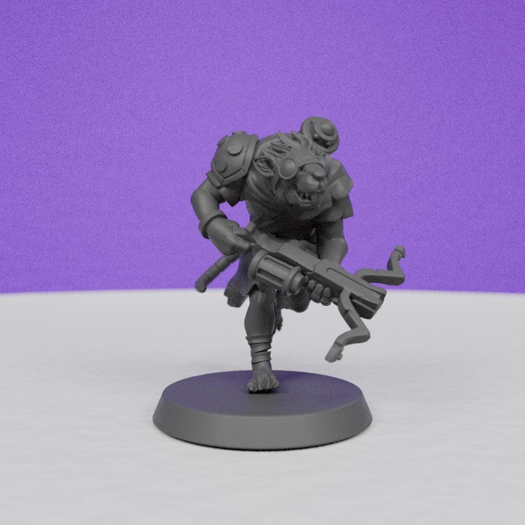 Ratfolk Toxic Ranger | Galaad Miniatures | Compatible with D&D/AoS | Fantasy | Tabletop RPG