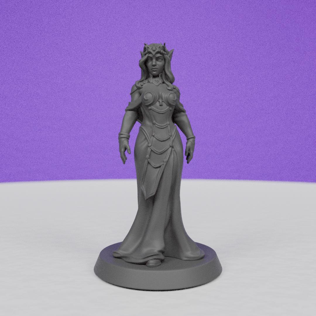 Female Elf Princess | Galaad Miniatures | Compatible with D&D/AoS | Fantasy | Tabletop RPG