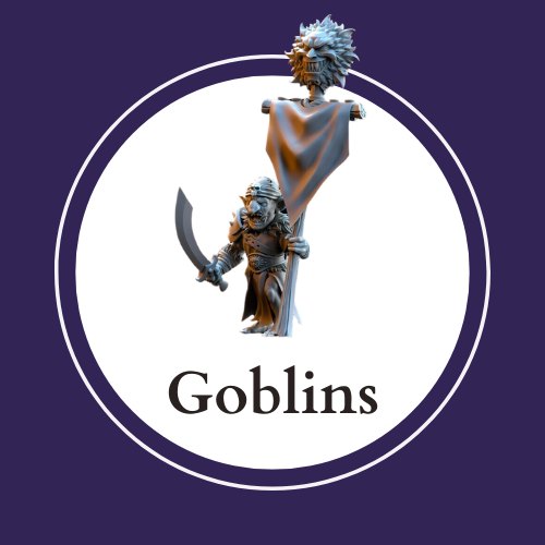 Goblin Collection cover image: compatible Warhammer miniatures and Dungeons and Dragons miniatures