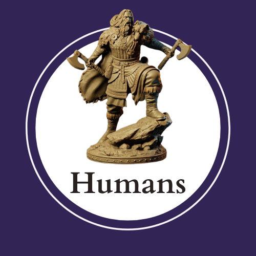 Humans Collection cover image: compatible with Warhammer miniatures and Dungeons and Dragons miniatures