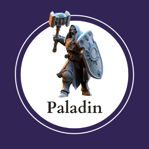 Paladin Collection cover image:  compatible Warhammer miniatures and Dungeons and Dragons miniatures