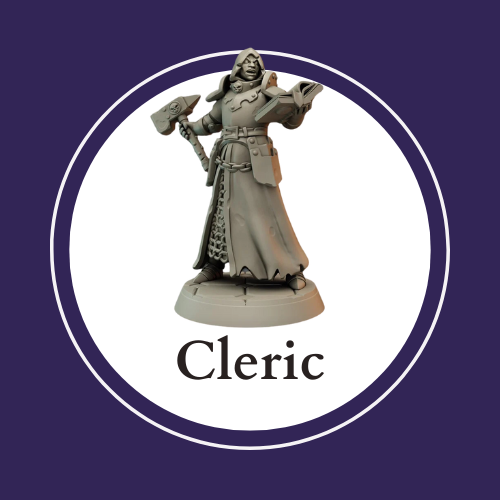 Cleric Collection cover image: compatible Warhammer miniatures and Dungeons and Dragons miniatures