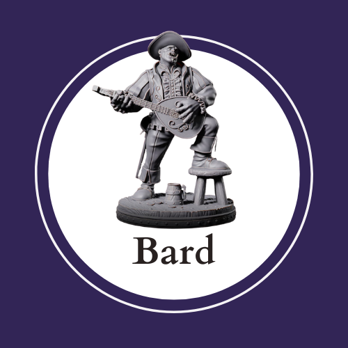 Bard Collection cover image: compatible Warhammer miniatures and Dungeons and Dragons miniatures