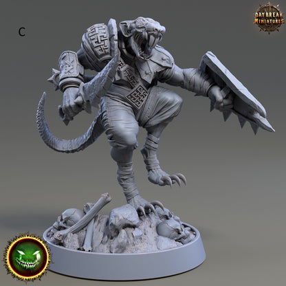 Ratmen | DayBreak Miniatures | Assassin | Rogue | Warrior | D&D/AOS- Fantasy - Tabletop