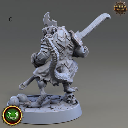Ratmen | DayBreak Miniatures | Warrior | Brutes | D&D/AOS| Fantasy - Tabletop
