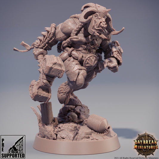 Minotaur Warrior | DayBreak Miniatures | D&D/AoS| Fantasy | Tabletop| Fantasy - Tabletop