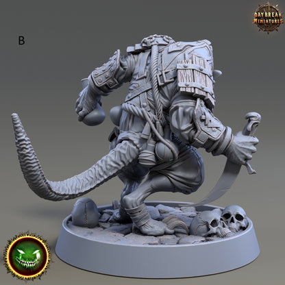 Ratmen | DayBreak Miniatures | Assassin | Rogue | Warrior | D&D/AOS- Fantasy - Tabletop