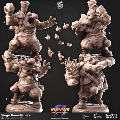 Huppus Space Mercenaries | Giff Spelljammer | Warrior/Barbarian/Rogue| CastnPlay | Compatible with D&D/AoS | Fantasy - Tabletop RPG