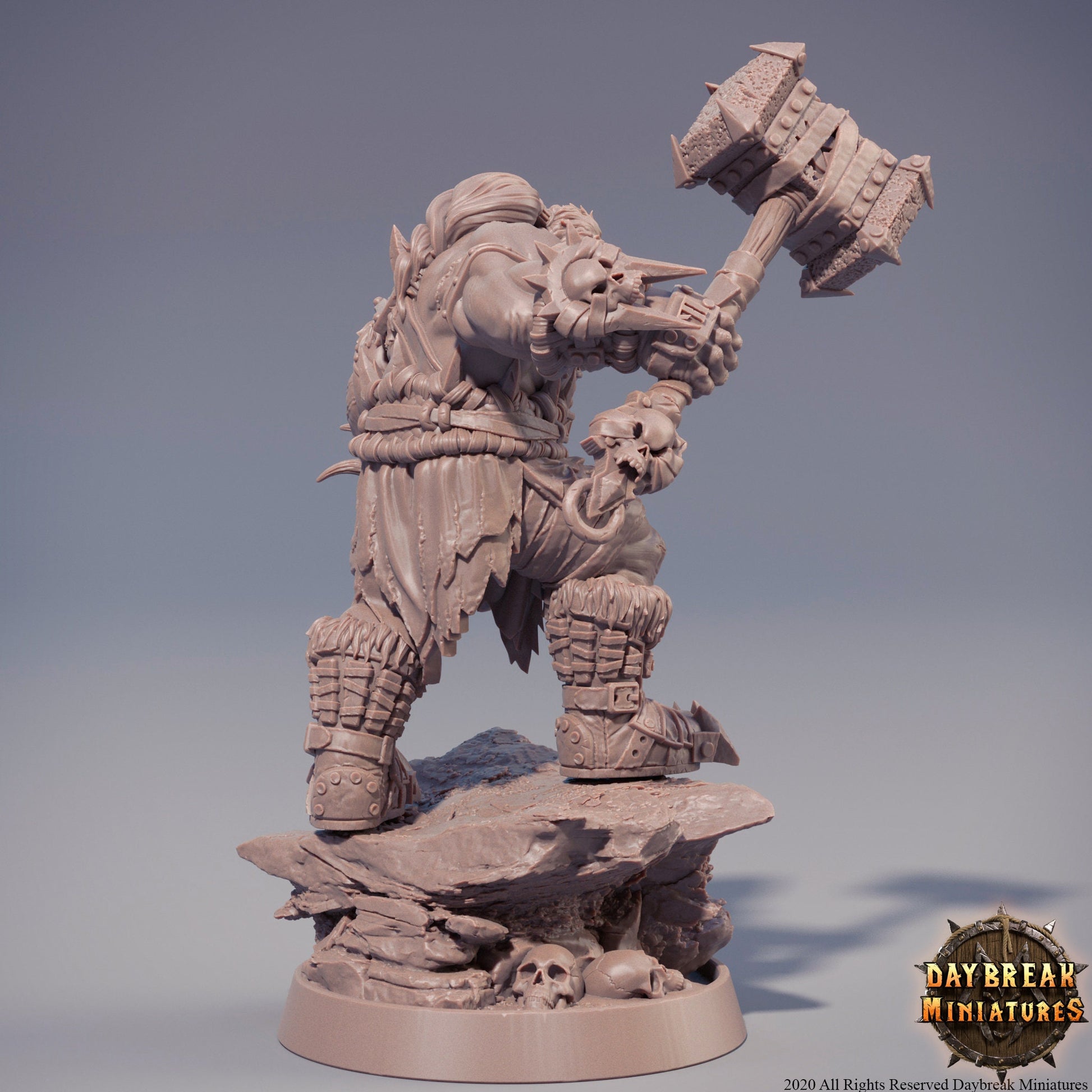 Orc Warrior | DayBreak Miniatures | D&D/AoS| Fantasy | Tabletop
