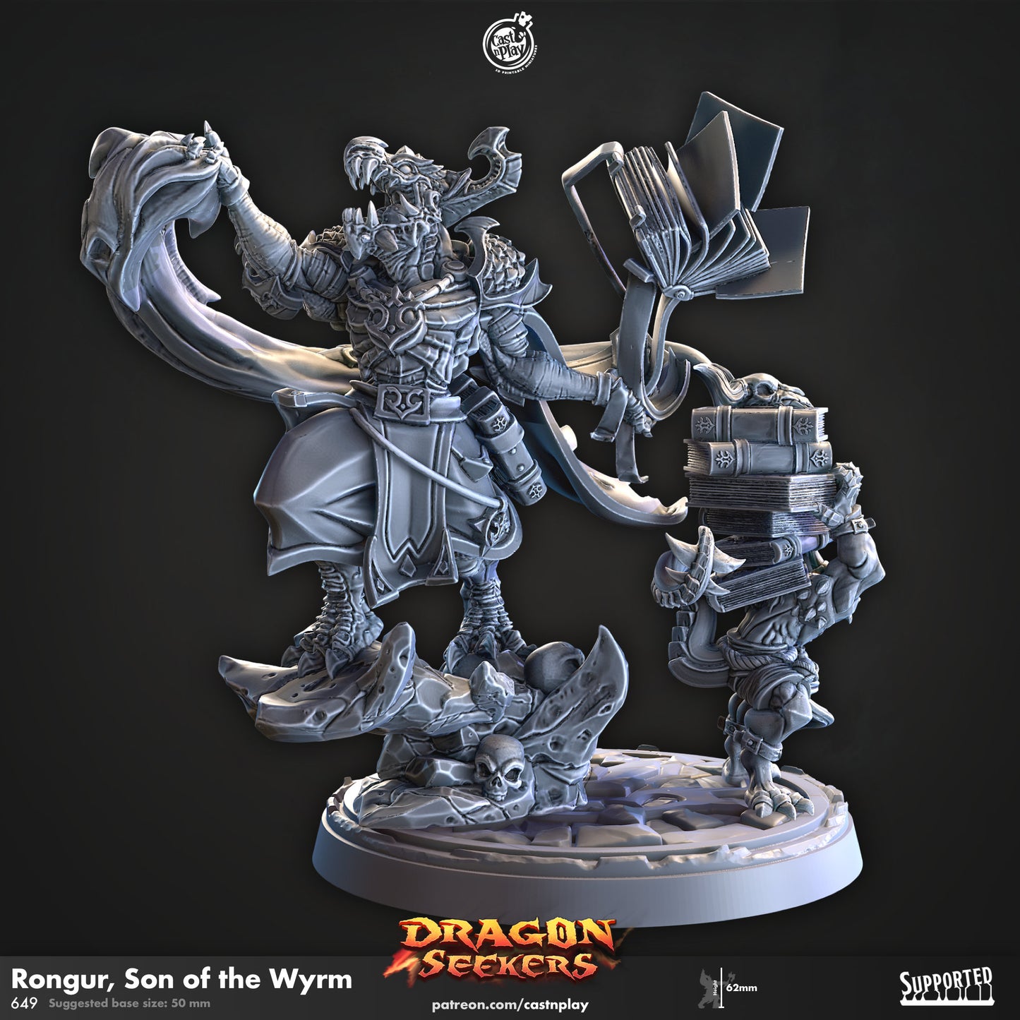 Dragon Seekers | Hero/Boss | CastnPlay | Compatible with D&D/AoS | Fantasy | Tabletop RPG