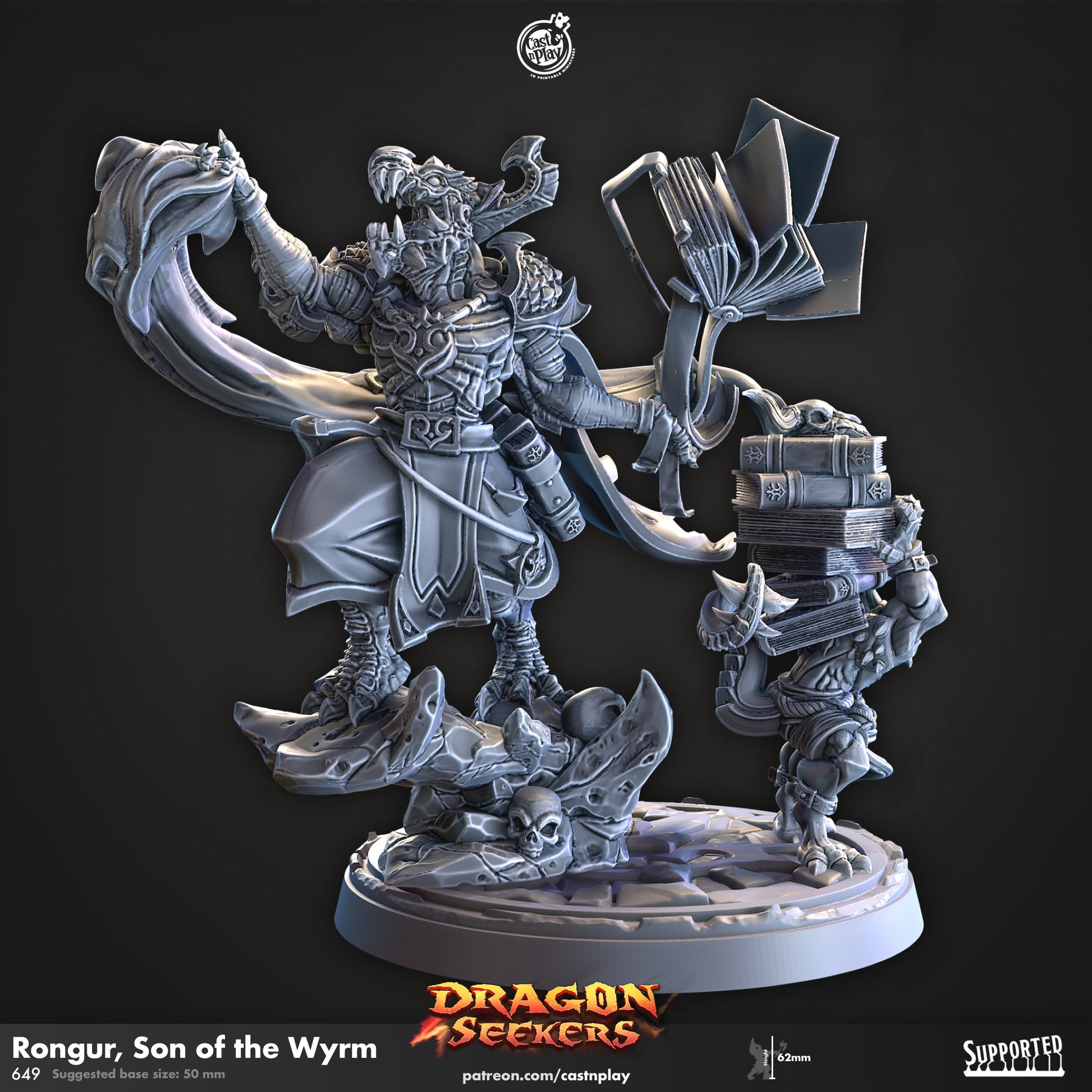 Dragon Seekers | Hero/Boss | CastnPlay | Compatible with D&D/AoS | Fantasy | Tabletop RPG
