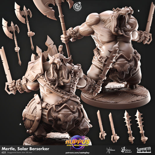 Huppus Space Mercenaries | Giff Spelljammer | Berserker/Barbarian | CastnPlay | Compatible with D&D/AoS | Fantasy - Tabletop RPG