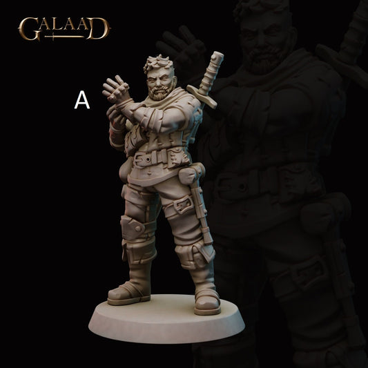 Witch Hunter | Human/Kitsune/Fairy | Galaad Miniatures | Compatible with D&D/AoS | Fantasy | Tabletop RPG