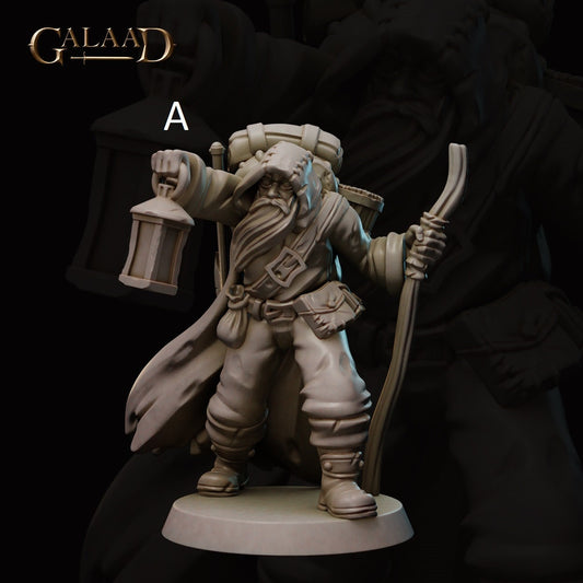 Merchant/Bard | Galaad Miniatures | Compatible with D&D/AoS | Fantasy | Tabletop RPG