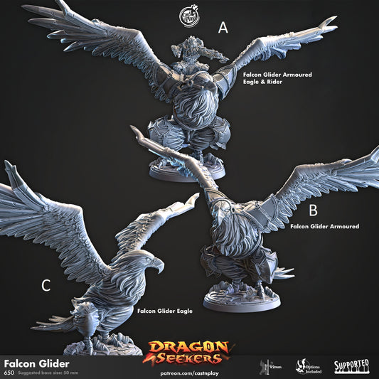 Great Eagle Rider | CastnPlay | Compatible with D&D/AoS | Fantasy | Tabletop RPG