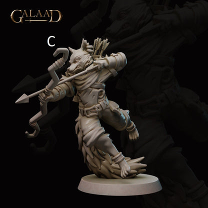 Witch Hunter | Human/Kitsune/Fairy | Galaad Miniatures | Compatible with D&D/AoS | Fantasy | Tabletop RPG
