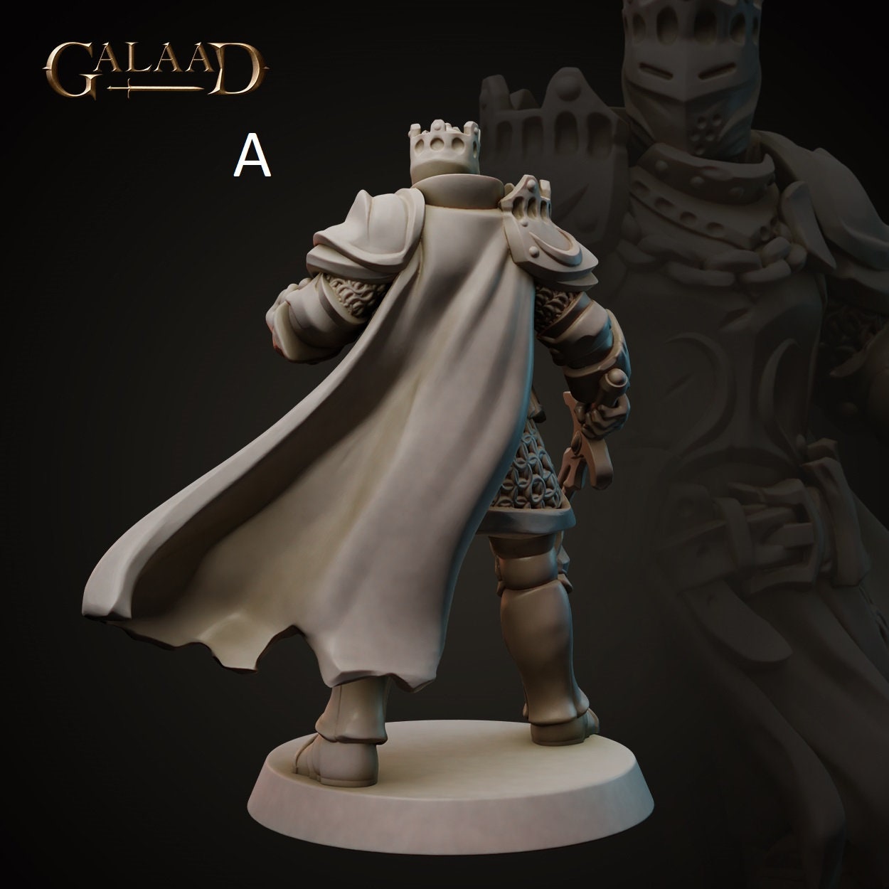 King/Lord | Human/Dragonborn | Galaad Miniatures | Compatible with D&D/AoS | Fantasy | Tabletop RPG