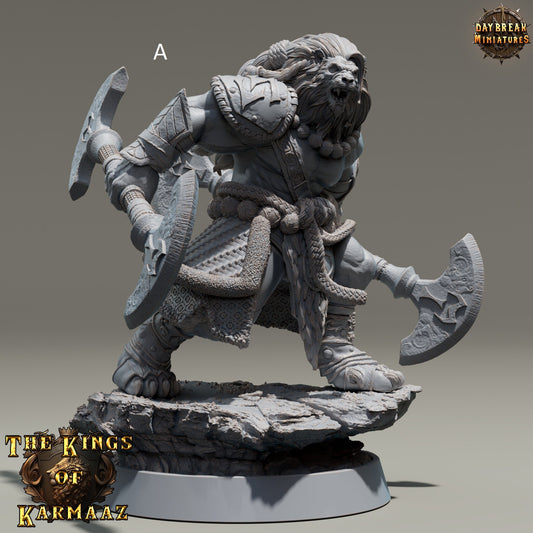 The Kings of Karmaaz | DayBreak Miniatures | Dual Weapons | Compatible with D&D/AOS | Fantasy | Tabletop