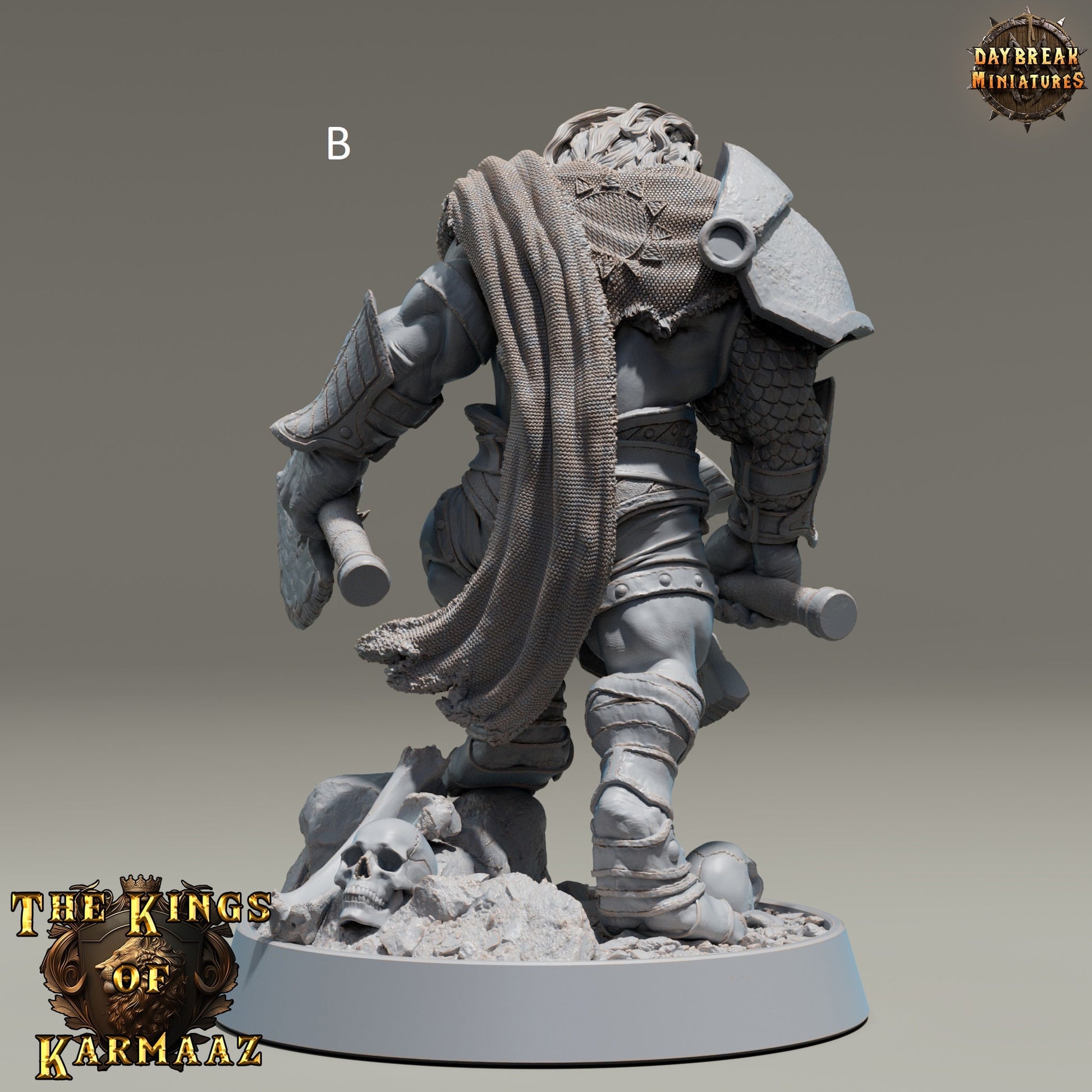 The Kings of Karmaaz | DayBreak Miniatures | Dual Weapons | Compatible with D&D/AOS | Fantasy | Tabletop