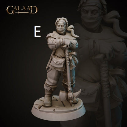 Bandits/Thieves/Rogues | Galaad Miniatures | Compatible with D&D/AoS | Fantasy | Tabletop RPG