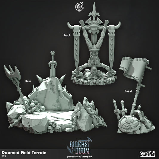 Doom Field Terrain | CastnPlay (Riders of Doom) | Compatible with D&D/AoS | Fantasy