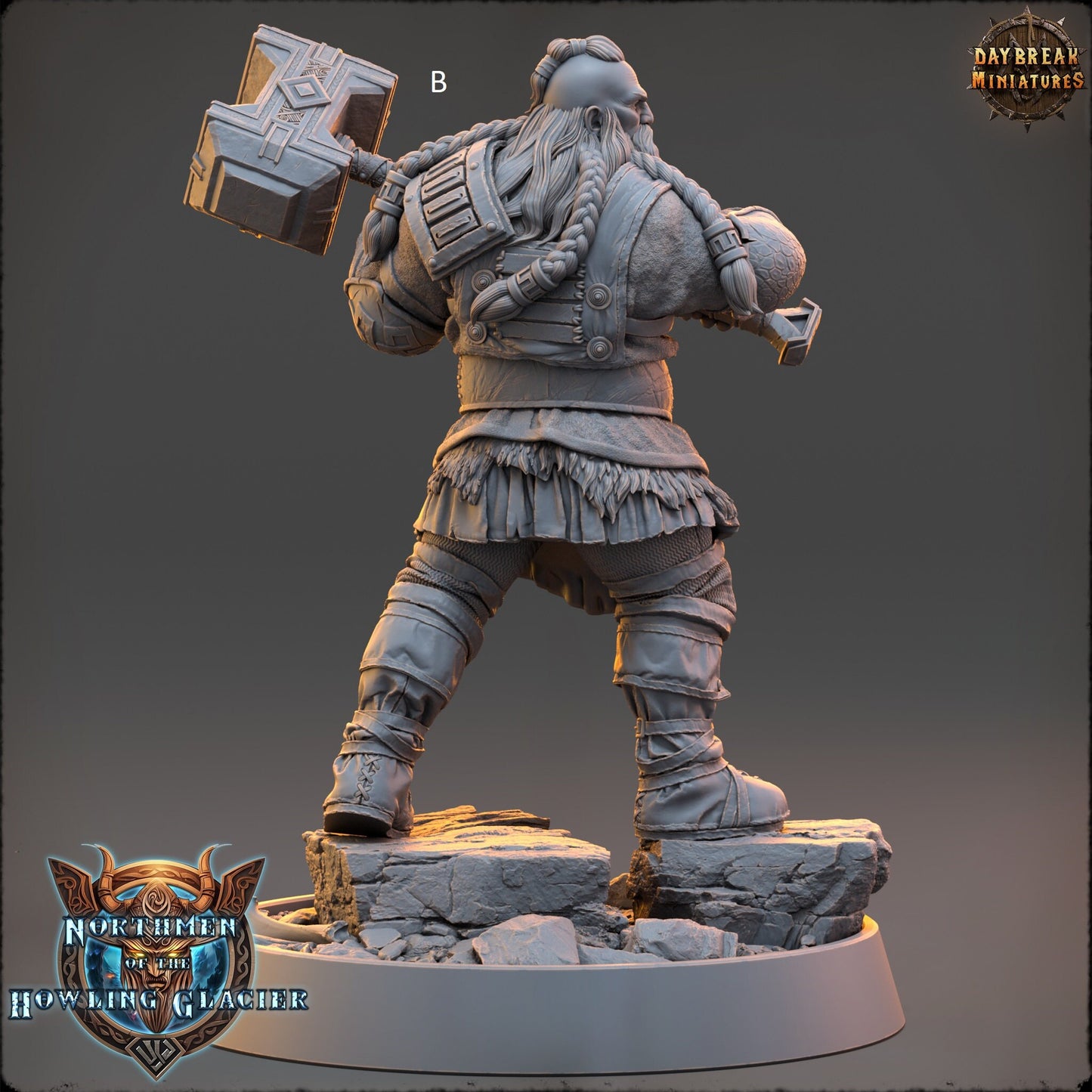Northern Warriors Miniatures | DayBreak Miniatures | Twohanded Weapons | Compatible with D&D/AOS | Fantasy | Tabletop RPG