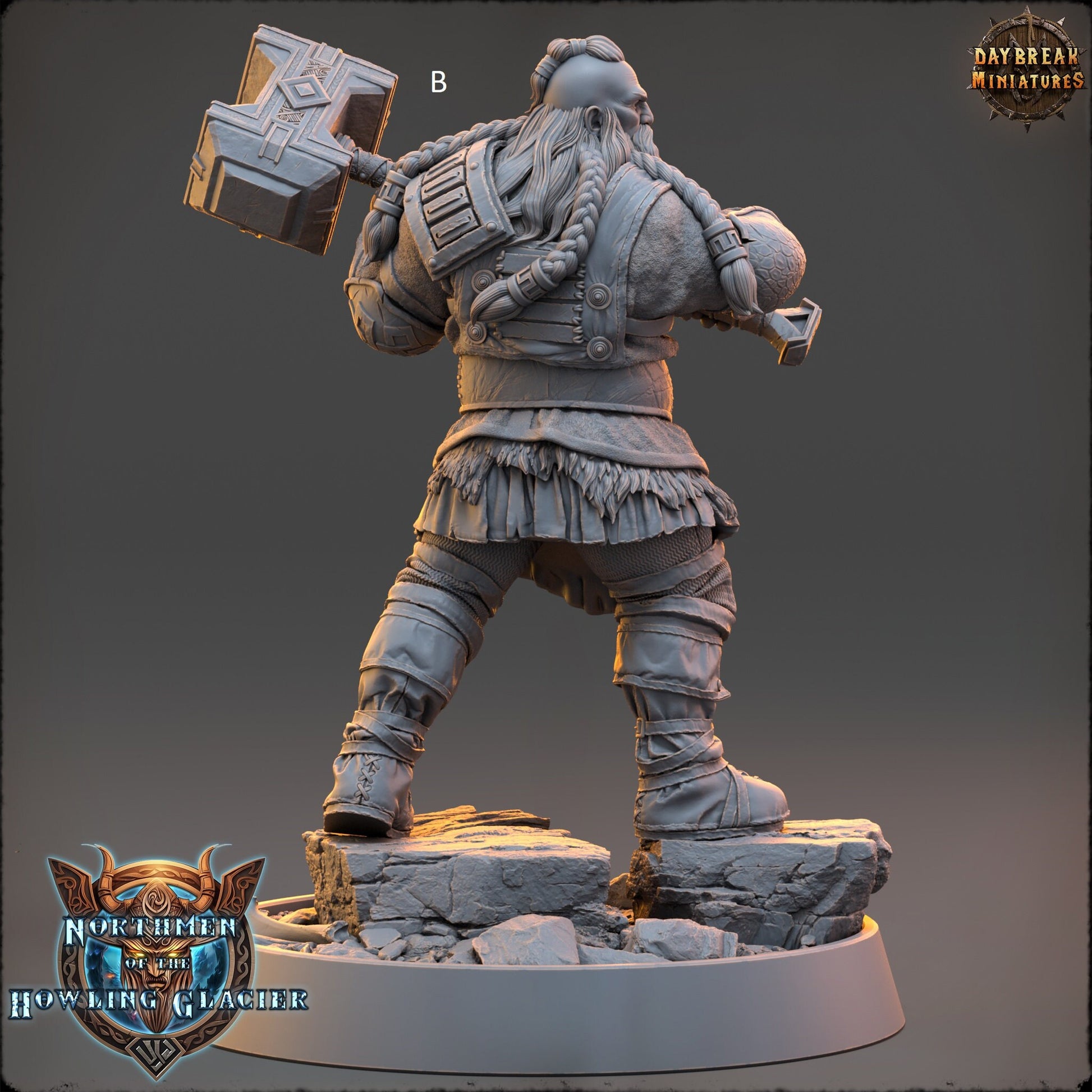 Northern Warriors Miniatures | DayBreak Miniatures | Twohanded Weapons | Compatible with D&D/AOS | Fantasy | Tabletop RPG