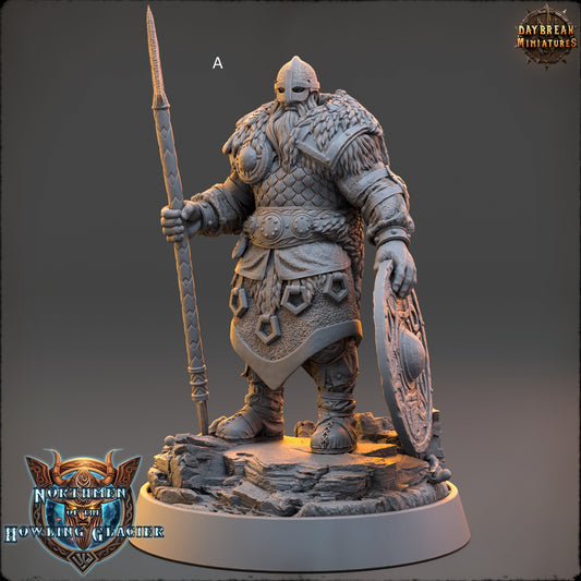Northern Warriors Miniatures | DayBreak Miniatures | One hand weapon and Shield | Compatible with D&D/AOS | Fantasy | Tabletop RPG
