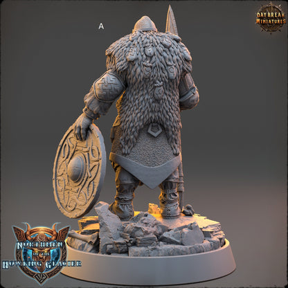 Northern Warriors Miniatures | DayBreak Miniatures | One hand weapon and Shield | Compatible with D&D/AOS | Fantasy | Tabletop RPG
