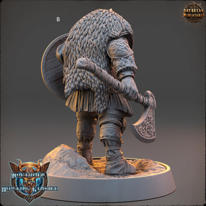 Northern Warriors Miniatures | DayBreak Miniatures | One hand weapon and Shield | Compatible with D&D/AOS | Fantasy | Tabletop RPG