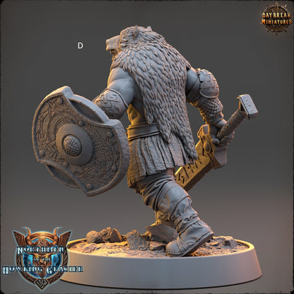 Northern Warriors Miniatures | DayBreak Miniatures | One hand weapon and Shield | Compatible with D&D/AOS | Fantasy | Tabletop RPG