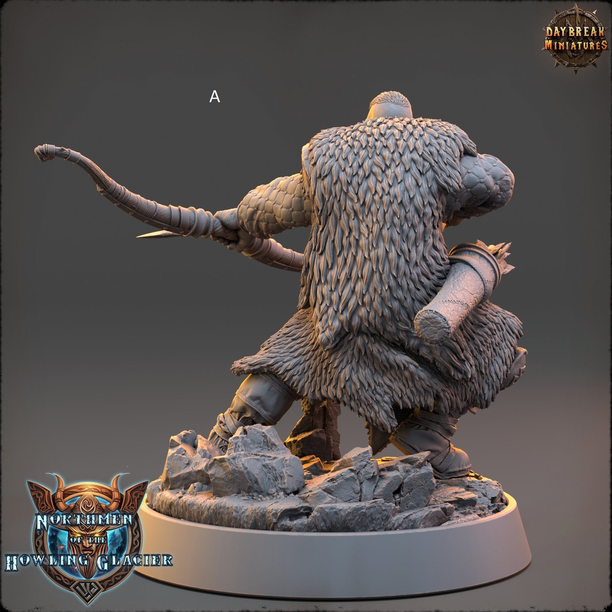 Northern Warriors Miniatures | DayBreak Miniatures | Archer/Dual Axes | Compatible with D&D/AOS | Fantasy | Tabletop RPG