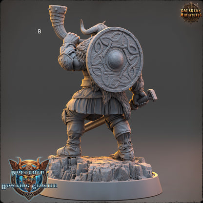 Northern Warriors Miniatures | DayBreak Miniatures | Shaman/Bard/Blacksmith | Compatible with D&D/AOS | Fantasy