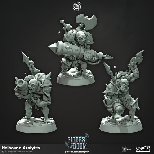 Hellbound Acolytes | Fighter/Warrior | CastnPlay (Riders of Doom) | Compatible with D&D/AoS | Fantasy