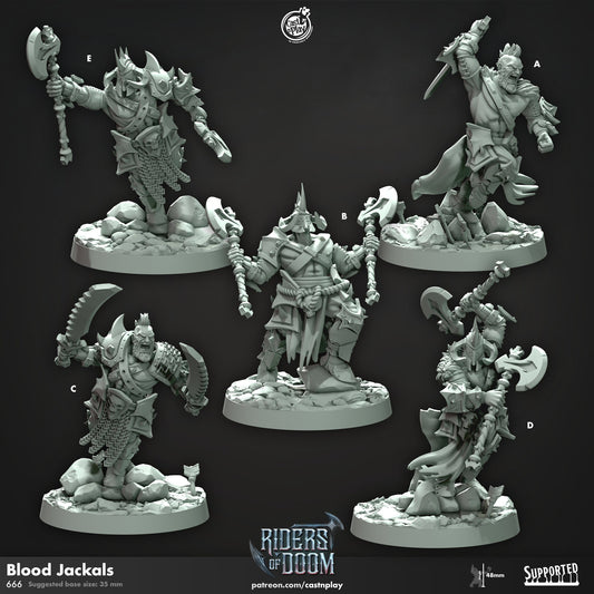 Blood Jackals | Fighter/Warrior | CastnPlay (Riders of Doom) | Compatible with D&D/AoS | Fantasy
