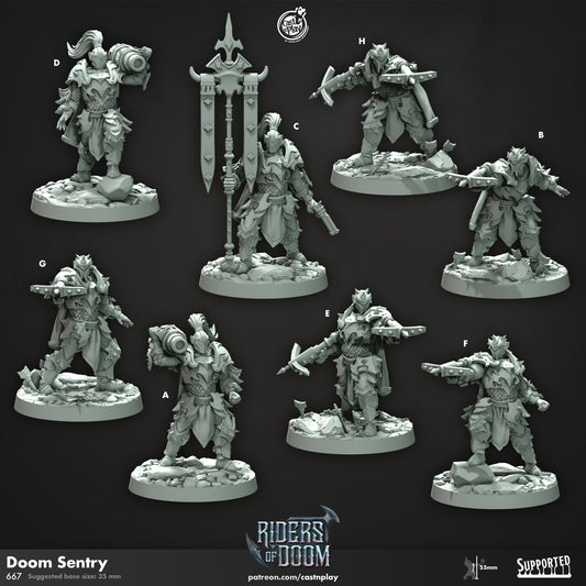 Doom Sentry | Crossbow Warrior | CastnPlay (Riders of Doom) | Compatible with D&D/AoS | Fantasy